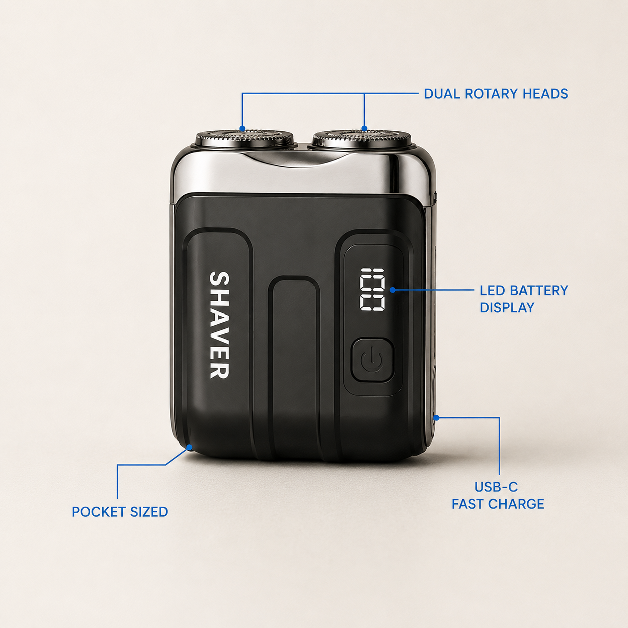 SCARNELL Axis Mini™ Portable Shaver