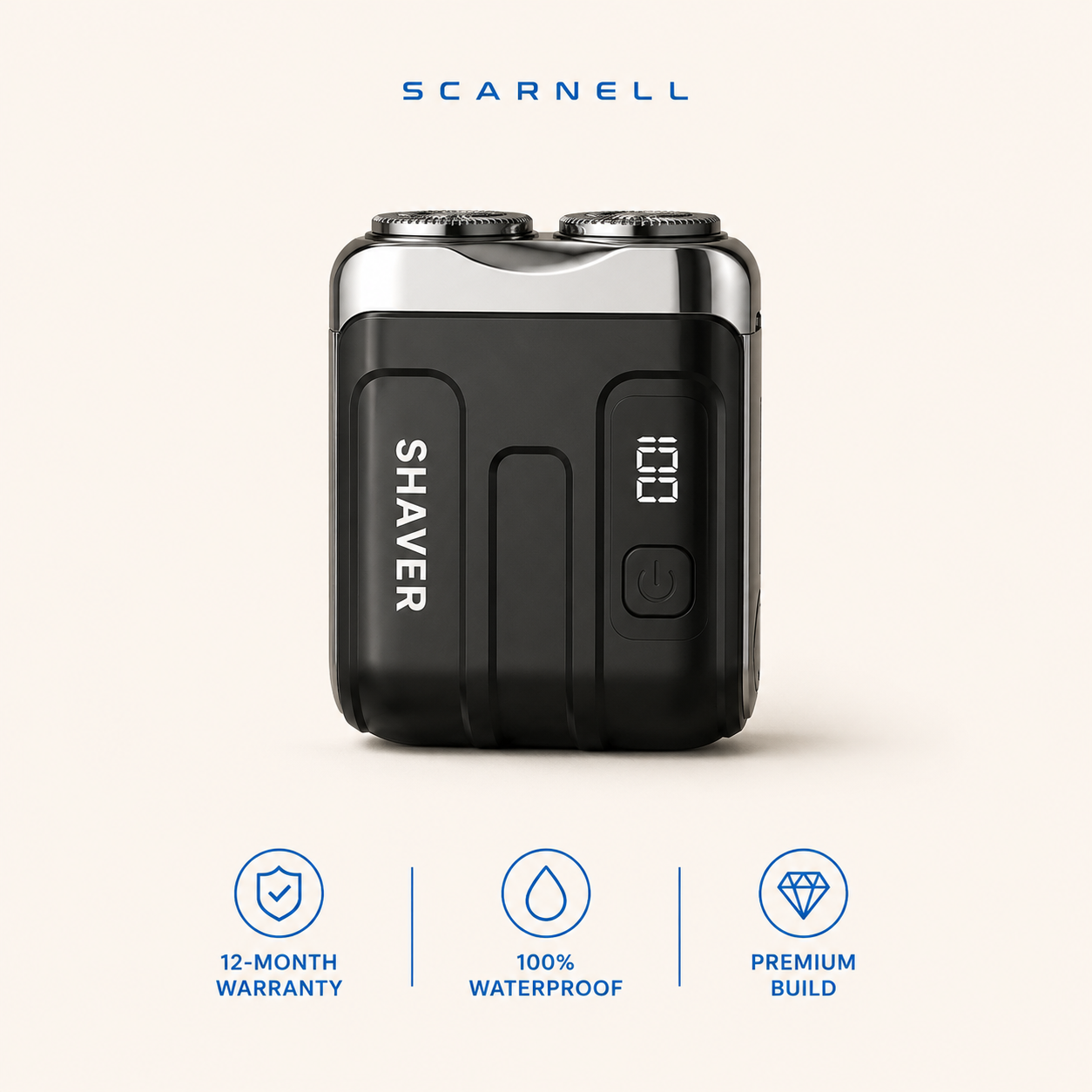 SCARNELL Axis Mini™ Portable Shaver
