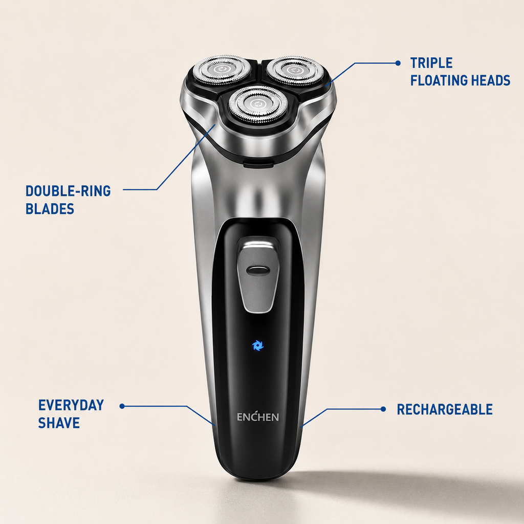 SCARNELL Axis 3D™ Electric Rotary Shaver