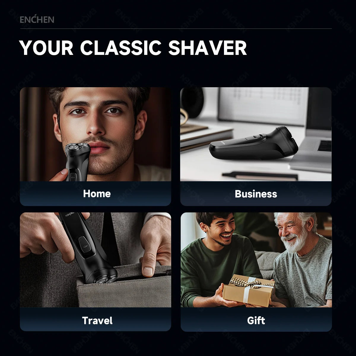 SCARNELL Axis 3D™ Electric Rotary Shaver