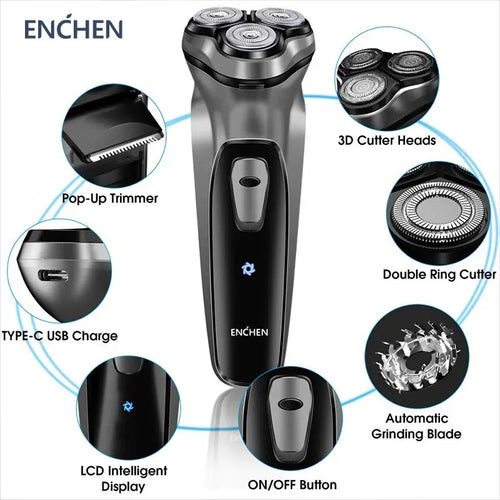 SCARNELL Axis 3D™ Electric Rotary Shaver